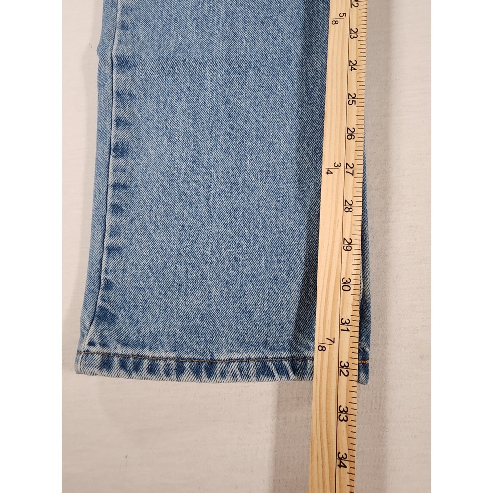 Carhartt Mens 34x32 B18-STW Straight Fit Blue Denim Stonewash Workwear Stain - Picture 2 of 11